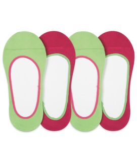 Jefferies Socks Girls Seamless Smooth Toe Cotton Footie Socks 2 Pair Pack