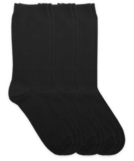 Jefferies Socks Womens Classic Everyday Crew Socks 3 Pair