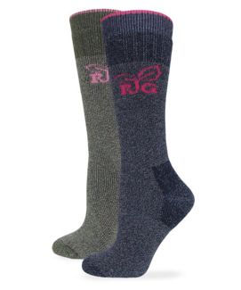 Realtree Womens Merino Wool Full Cushion Boot Crew Socks 2 Pair Pack