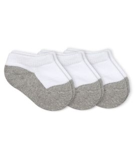 Jefferies Socks Baby Seamless Smooth Toe Sport Low Cut Half Cushion Socks 3 Pair Pack