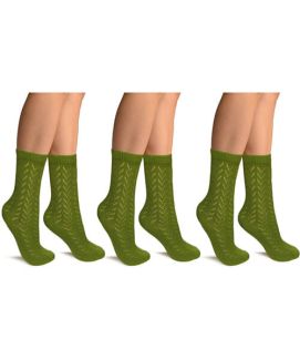 Womens Soft Cashmere Fashion Pattern Crew Socks 3 Pair Pack