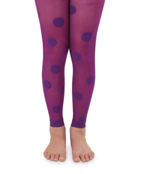 Jefferies Socks Girls Polka Dot Pattern Footless Tights 1 Pair
