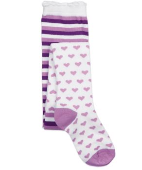 Jefferies Socks Girls Cotton Fashion Pattern Heart Tights 1 Pair