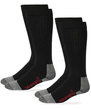 Wrangler Riggs Workwear Mens Over the Calf Boot Socks 2 Pair Pack