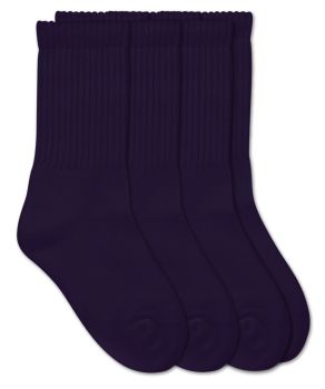 Jefferies Socks Smooth Toe Navy Sport Crew Socks 3 Pair Pack