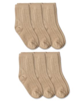 Jefferies Socks Boys Cotton Rib Crew Socks 6 Pair Pack