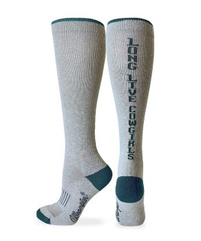 Wrangler Womens Smooth Toe Long Live Cowgirls Boot Knee High Socks 2 Pair Pack 