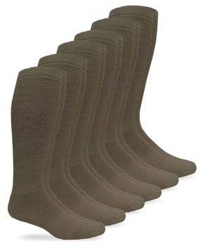 Jefferies Socks Mens Womens Merino Wool Combat Over The Calf Boot Socks 6 Pair Pack