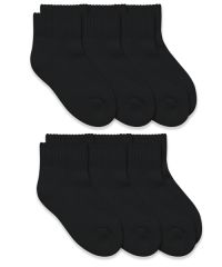 Top Flite Mens Sport Quarter Socks 6 Pair Pack