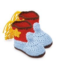 Jefferies Socks Baby Cowboy Boot Crochet Bootie Crib Shoes 1 Pair