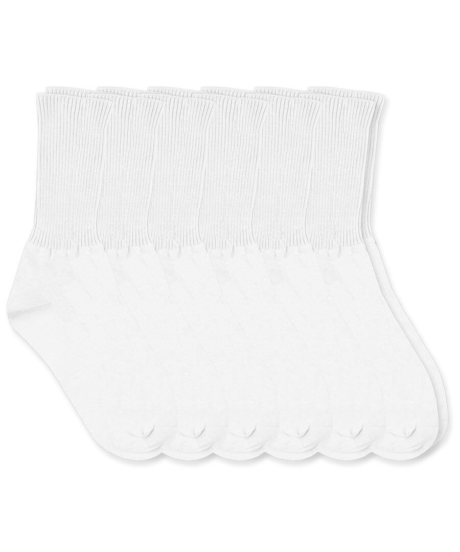 Jefferies Socks Girls and Boys Seamless Smooth Toe Turn Cuff Socks 3 ...