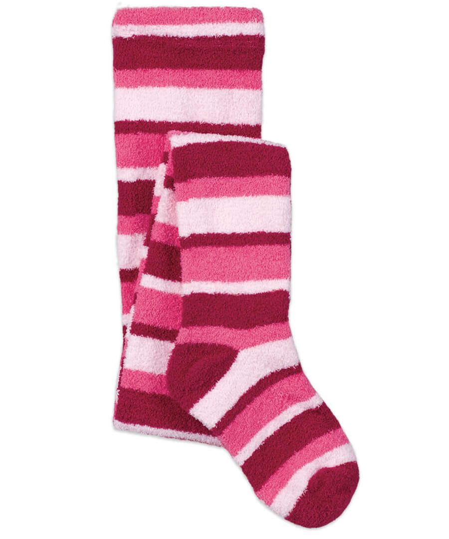 Jefferies Socks Warm Fuzzy Stripe Tights 1 Pair