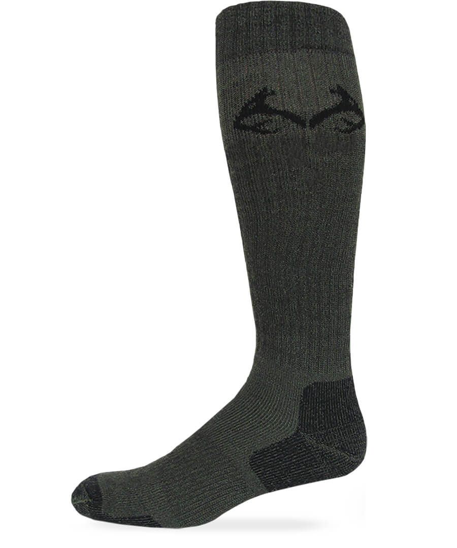 Realtree Mens Ultra Dri Tall Boot Sock Full Cushion 