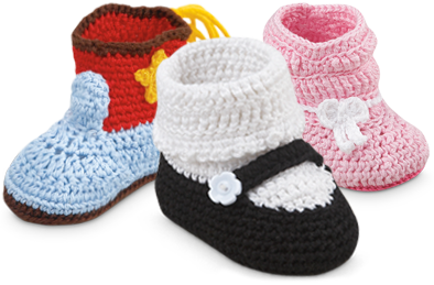 Socks in Stock Hand Crocheted Bootie Crib Shoes for Newborn Baby Girls and Boys