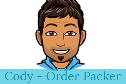 Meet Cody Socks in Stock Order Packer